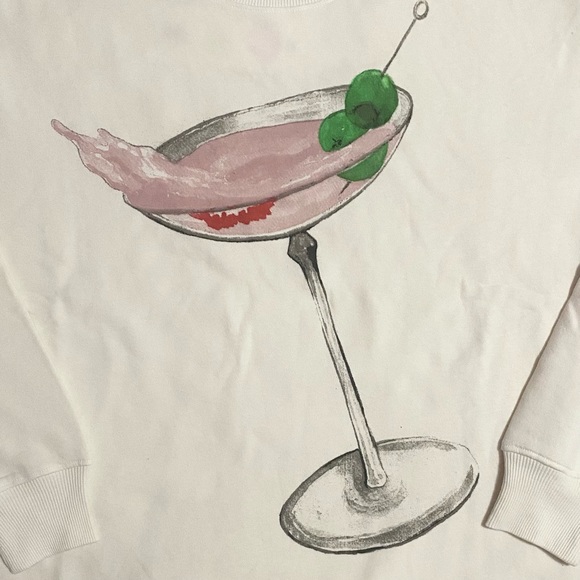 Wildfox Vermouth Kiss Roadtrip Sweatshirt in Vanilla (Off-White) NWT RARE SAMPLE - Picture 2 of 3